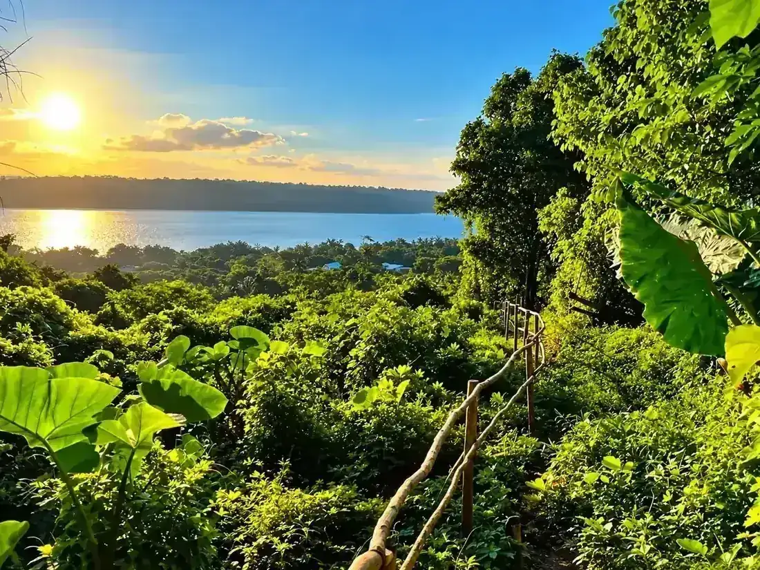 Scenic view of the channel from the plantation lookout